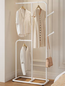 JIABEIHAO <span class=keywords><strong>Perchero</strong></span> Metálico Sencillo de <span class=keywords><strong>Pie</strong></span> para Secar y Almacenar Ropa, Ideal para Dormitorios y Habitaciones Pequeñas - Product Image 1