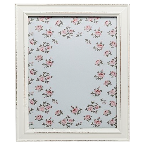 Hampton Frames PAL301980W 20x25cm White MDF Wood Photo Frame | Shabby Chic Style Protective Glass Wall/Tabletop Mount | Elegant