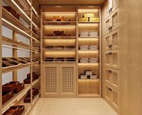 Humidor de Luxe pour Cigares avec Étagères en Cèdre, Contrôle de la Température et de l'Humidité, Design Personnalisable pour Hôtels, Clubs et Projets Personnels