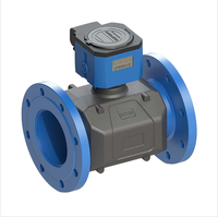 Meter Air Ultrasonik DN50~DN150 Tipe Flens Meter Aliran Air Digital IP68 Meter Air Ultrasonik untuk Pasokan Air Industri