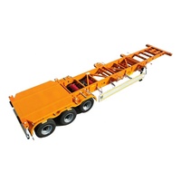 Lit plat camion remorque cadre 20Ft 40Ft océan boîte d'expédition chargeur conteneur châssis squelette squelette Semi-remorque