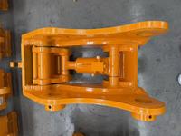 Attache rapide pour excavatrice robuste avec revêtement en poudre et verrou de sécurité pour excavatrice de 25 tonnes, compatible avec godet et compacteur
