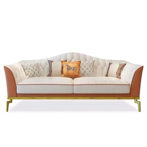 Américain Italien Design Hall Fancy Canapés <span class=keywords><strong>Tv</strong></span> <span class=keywords><strong>Regarder</strong></span> Luxe Élégant Canapé <span class=keywords><strong>En</strong></span> Cuir Ensemble Meubles Salon - Product Image 1