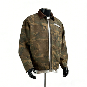 Veste de camouflage pour homme à impression personnalisée, de haute qualité, vêtements de <span class=keywords><strong>chasse</strong></span> d'hiver, veste de travail doublée de duvet de <span class=keywords><strong>pilote</strong></span>, veste tactique OEM - Product Image 5