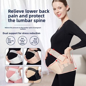 Faja <span class=keywords><strong>de</strong></span> Soporte Abdominal Transpirable <span class=keywords><strong>de</strong></span> Poliéster y Terileno para Maternidad, Cinturón Reductor para Alivio del Dolor <span class=keywords><strong>de</strong></span> Sinfisio Pubiano en Embarazos Gemelos - Product Image 3
