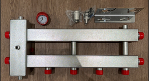 Hot bán 80x80 thép không gỉ thủy lực <span class=keywords><strong>separator</strong></span> tiêu đề Manifold 2-Way 1-Pin 5-inch vuông cho sàn hệ thống sưởi ấm" - Product Image 5