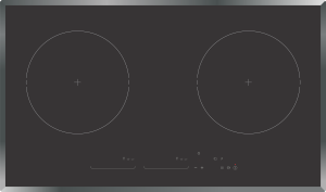 Table de cuisson à induction encastrable programmable à deux brûleurs - Product Image 3