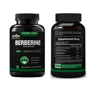Goh cung cấp chất lượng cao OEM nhãn hiệu riêng thảo dược bổ sung berberine hcll 500 mg berberine máy tính bảng