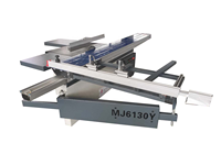 Scie à panneaux automatique CNC pour le travail du bois, modèle MJ6130, avec table coulissante pour la découpe de panneaux en bois, MDF et bois massif