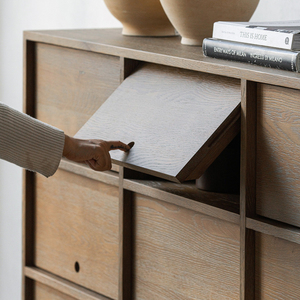 Mueble Moderno Minimalista Hecho a Mano con Madera de Roble Reciclada, Ahorra Espacio, Multifuncional, para Sala de Estar, Dormitorio, Cocina y Hogar - Product Image 4