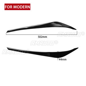 1 Par de Cubiertas Decorativas para Faros Delanteros Negros para Hyundai Elantra 2016 2017 2018, Adhesivos para Automóviles, Cubiertas Decorativas para Faros Delanteros - Product Image 3