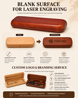 Boîte cadeau élégante en bois d'érable pour stylo-plume, boîtes cadeaux en bois personnalisées, boîtes cadeaux en bois sur mesure avec gravure de logo