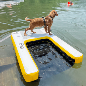 Buena calidad logotipo personalizado inflable perro <span class=keywords><strong>escalera</strong></span> escalada rampa plataforma inflable perro rampa de agua <span class=keywords><strong>para</strong></span> perro - Product Image 1