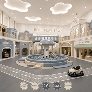 Équipement <span class=keywords><strong>de</strong></span> jeu intérieur : Aire <span class=keywords><strong>de</strong></span> jeux à thème, piscine à balles, toboggans, zones <span class=keywords><strong>de</strong></span> métiers – Certifié CE ASTM EN1176 SGS pour centres commerciaux et maternelles - Product Image 1