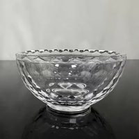 Bol en verre transparent de taille personnalisée pour bonbons, collations, décoration de la maison MH-Z0608