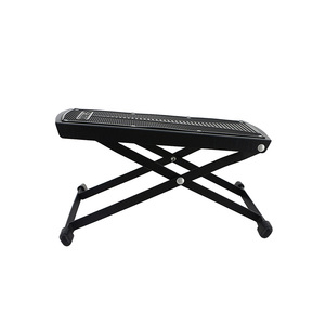 แผ่นรองแป้นเหยียบกีตาร์โลหะแบบพับได้ปรับได้ดีไซน์กันลื่นที่ติดตั้งแป้นเหยียบสำหรับการแสดงสด - Product Image 2