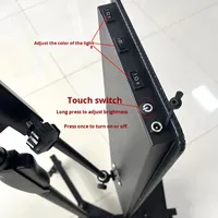 Outil universel professionnel de réparation de bosses de voiture en acier inoxydable, avec support de roue et lumière de nivellement LED pour phares, réglable en 6 couleurs