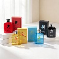 Perfume Deportivo para Hombre, Aroma Ligero y Duradero, Botella de Vidrio con Diseño Deportivo, Colonia para Deportes al Aire Libre Diarios, Regalo