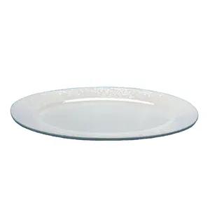 Kitchen Hotel High Temperature Ceramic Tableware Fruit Plate Boat Shaped Plate