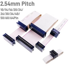 Giắc Cắm <span class=keywords><strong>IDC</strong></span> UL2651 28AWG Đầu Nối Cáp Ruy Băng Loại Cạnh Thẻ Dòng HIF5 2.54MM 10 14 16 20 26 30 34 40 50 60 64 - Product Image 2