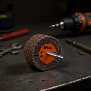 Disque à lamelles Ttake 50x30x6 mm en tissu TNT mélangé avec tige de 6 mm pour polissage - Product Image 3