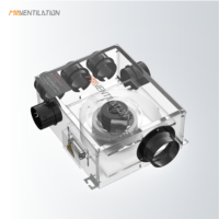 200 Cmh volume d'air Ventilation silencieuse pièces de ventilateur multi-ports Parking souterrain ventilateur d'échappement de Ventilation à pression négative