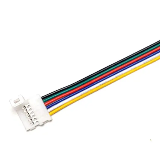 6-pin Solderless LED Strip to Wire Connector for 5-in-1 LED Strip