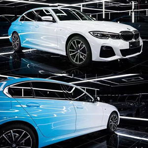 <span class=keywords><strong>Film</strong></span> de protection de voiture personnalisé en PVC sans bulles d'air, couleur noire changeante pour l'ensemble de la carrosserie, amovible, auto-adhésif - Product Image 4