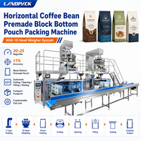 Machine d'emballage horizontale pour sachets préformés de poisson séché, bœuf séché, grains de café
