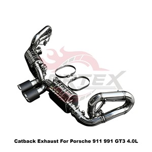 Vortex Aggressive Sport Sound Valved Stainless Steel <b>Exhaust</b> Fits Porsche 911 991 GT3 4.0L Racing Setup - Product Image 5