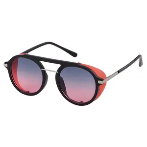 STORY STY1912G Fashion Round Vintage Sunglasses Women Unisex Flip Up Steampunk Sun Glasses