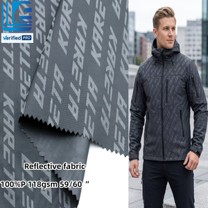 <span class=keywords><strong>Tissu</strong></span> réfléchissant 100% polyester, textile haute visibilité pour vêtements de sport, vestes de course, équipement de plein air, vêtements de sécurité - Product Image 1