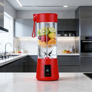 Licuadora Portátil Recargable USB/Batería de 400 ml, Mini Licuadora para Smoothies, Libre de BPA, a Prueba de Fugas, con un Solo Toque, Trituradora de Hielo, Resistente, para Hotel - Product Image 5