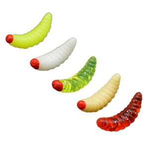 OEM Weiyu Señuelo Biónico Blando para Caza y Pesca, Gusano de Pan con Cabeza Roja Sumergido, Señuelos de Silicona y Metal al por Mayor para Pesca de Fondo en Lago - Product Image 1