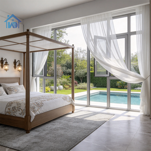 หน้าต่างบานเปิดแบบ Tilt Turn กระจกสามชั้นขนาดใหญ่ ได้รับ<span class=keywords><strong>การ</strong></span>รับรองมาตรฐาน NFRC ป้องกันพายุเฮอริเคน พร้อมฉนวนกันความร้อนอะลูมิเนียม ดีไซน์ทันสมัย ได้รับ<span class=keywords><strong>การ</strong></span>รับรองมาตรฐาน Energy Star - Product Image 1