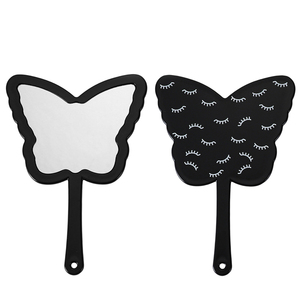 Espejo de Maquillaje Dragon Lash Profesional de Alta Gama, Hecho a Máquina, con Logotipo Personalizado OEM, Espejo de Mano en Forma de Corazón, Negro, Extensión - Product Image 4