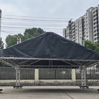 Estructura de Aluminio 6061-T6 con Certificación TUV CE, Estructura de Soporte para Iluminación de Techo de 400 mm para Escenarios, Eventos, Conciertos, Exposiciones Musicales, Exhibiciones