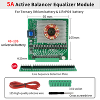 Égaliseur de batterie actif SUNKKO, égaliseur de batterie pour packs de batteries de 4 à 13 cellules, équilibreur actif 5A