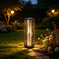 Lumière décorative d'ambiance solaire pour l'extérieur, en rotin tressé, lumière blanche chaude, adaptée à la décoration de jardin extérieur