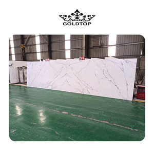 Goldtop 3226*1626mm 5106 Calacatta Paonazzo Extra impreso cuarzo Artificial piedra cuarcita cocina encimera losa tocador - Product Image 4