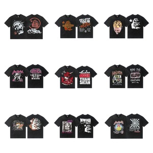 Nouveau T-shirt unisexe décontracté en coton lavé style vintage, coupe ample, respirant et anti-humidité, avec étiquette NFC, tendance beauté 26. - Product Image 1
