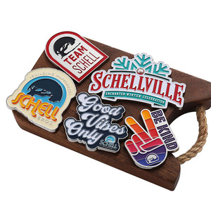 Diseño Gratuito, Pegatinas para Refrigerador con Diseños de Edificios Mundialmente Famosos como Big Ben y la Estatua de la Libertad, Monedas y Distintivos de Recuerdo para Turistas - Product Image 5