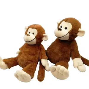 Jouets en peluche de singe en peluche doux de 11 pouces avec différentes couleurs, prix de gros