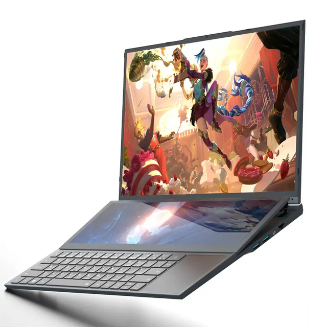 Brand New Double Screen Laptop Touch Screen Business Notebook Computer Dual Screen Laptop Computer for Gaming