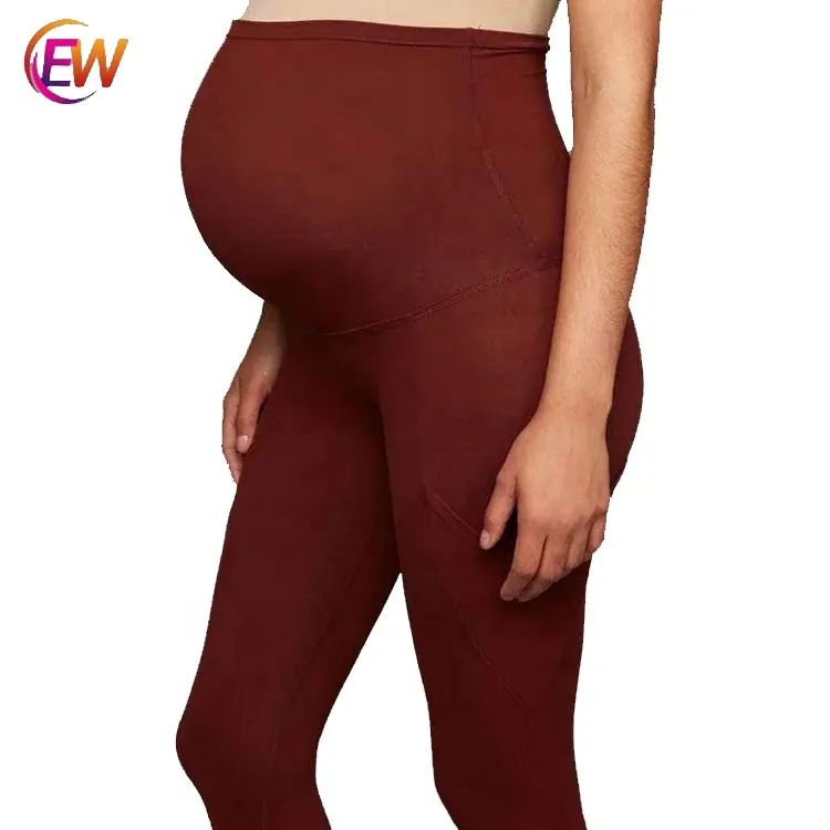 Wholesale OEM&ODM High Waist Stretch Fit Belly Maternity Leggings