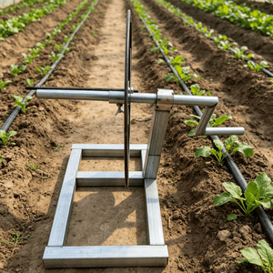<span class=keywords><strong>Enrouleur</strong></span> manuel agricole en acier zingué <span class=keywords><strong>avec</strong></span> manivelle, pour tuyau d'irrigation et bande goutte-à-goutte, idéal pour serres et terres agricoles - Product Image 1