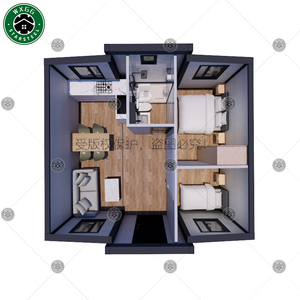 Maison préfabriquée extensible, résistante aux intempéries, en kit, 2-3 chambres, villa mobile en conteneur pour tous les climats - Product Image 6