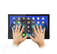 PC tactile capacitif 10,4/12,1/15,6/17/18,5/21,5 pouces, Linux, Windows, Android, tout-en-un, ordinateur économique, PC industriel
