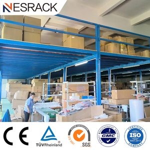 Système de stockage multi-étages pour entrepôt, protection contre la corrosion, plateforme de mezzanine, rayonnages robustes - Product Image 3