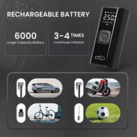 Compresseur d'air électrique portable 12V OEM pour pneus de voiture avec écran LCD et arrêt automatique – Pompe de secours pour pneus de voiture